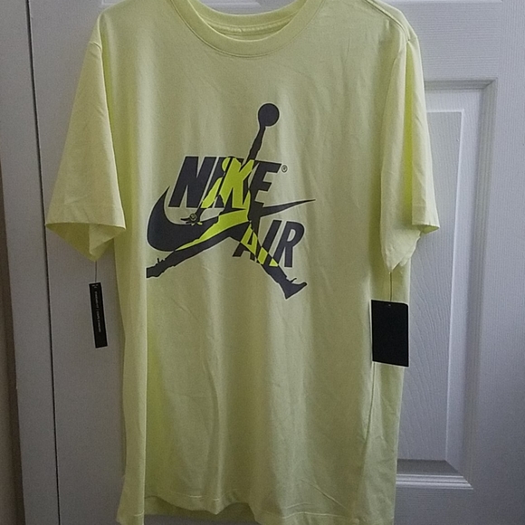 Jordan Shirts | Nwt Air Jordan Tshirt Lime Green W Design | Poshmark